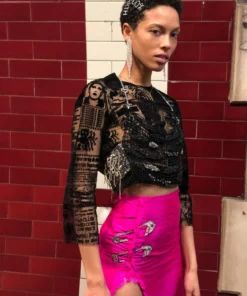 Clio Peppiatt Lu-Lu Embroidered Skirt