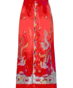 Annie's Archive 1960s High Waisted Embroidered Skirt