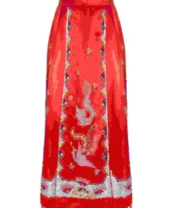 Annie's Archive 1960s High Waisted Embroidered Skirt