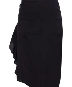 Annie's Archive Yves Saint Laurent Black Ruched Skirt